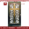 Delicate design exquisite workmanship copper entrance door